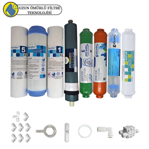Pemax Water Solutions Purefer Açık Kasa Çift Sedimentli Sertifikalı 8'li Platinium Mebran Mineral-Alkalili-Detox