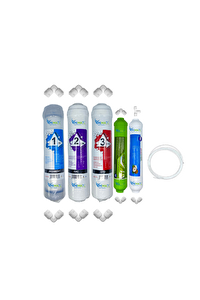 Pemax Water Solutions Kapalı Kasa Su Arıtma Cihazlarına Uygun STD 5'li Mebransız Alkali -Tatlandırıcı Set