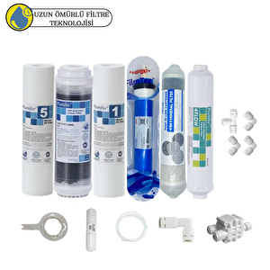 Pemax Water Solutions Purefer Açık Kasa Çift Sedimentli Sertifikalı 6'lı Filmtec Dupon Mebran Şeffaf 4'lü Mineral
