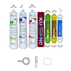 Pemax Water Solutions Kapalı Kasa Su Arıtma Cihazlarına HFT 7'li Orijinal LG Kuno Mebran Alkali-Mineral-Tatlandırıcı