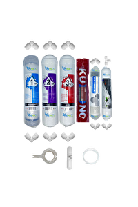 Pemax Water Solutions Kapalı Kasa Su Arıtma Cihaz STD 6'lı Orijinal LGKuno Mebran Şeffaf Mineral-Gümüşİyon Tatlandırıcı