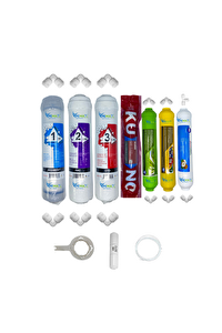 Pemax Water Solutions Kapalı Kasa Su Arıtma Uygun STD 7'li Orijinal LG Kuno Mebran Alkali-Mineral-Tatlandırıcı Set