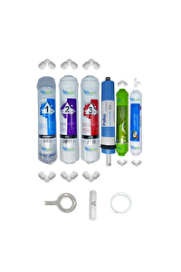 Pemax Water Solutions Kapalı Kasa Su Arıtma Cihazlarına Uygun STD 6'lı Pallas Mebran Alkali-Tatlandırıcı Set