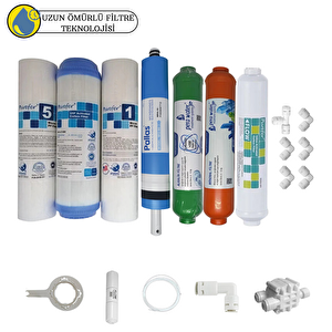 Pemax Water Solutions Purefer Açık Kasa Çift Sedimentli Sertifikalı 7'li Pallas Mebran Mineral-Alkali