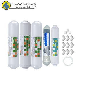 Pemax Water Solutions Purefer Kapalı Kasa Su Arıtma Cihazlarına Sertifikalı 5'li Mebransız Şeffaf 4'lü Mineral