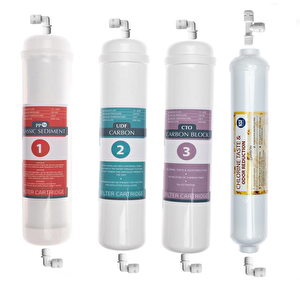 Sulook Lotto Filters Su Arıtma Cihazı Kapalı Kasalı Cihazlar İçin Inline Filtre Takımı 4'lü