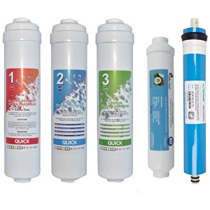 Sulook Hsb İhlas Aura Cebilon Plus Uyumlu Su Arıtma Cihazı 12" Inline 5'li Membranlı Filtre Seti
