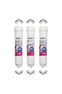 Sulook 12" Kapalı Kasa Su Arıtma Cihazı Ön Filtre Takımı (3'lü)