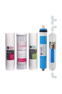 Sulook Lotto Filters Açık Kasa Su Arıtma Cihazı Filtresi 5'li Filtre Seti Paket