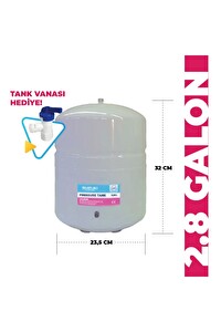 Sulook Tüm Su Arıtma Cihazlarına Uyumlu 2 8 Galon (10 Lt) Metal Tank