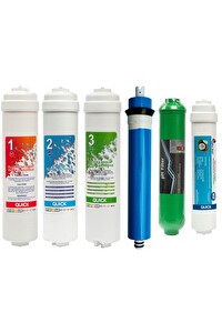 Sulook Kapalı Kasa Su Arıtma Cihazı Filtresi 6 Filtreli 75 Gpd Membranlı Set