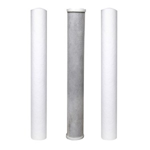 Sulook Su Arıtma 20 Inch 5 Micron Tortu + B. Aktif Karbon + Tortu Filtre