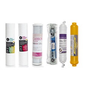 Sulook Açık Kasa Su Arıtma Cihazlarına Uyumlu 6'lı Filtre LG Membranlı