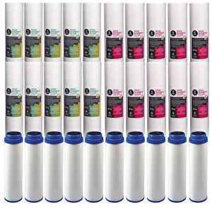 Sulook Açık Kasa Su Arıtma Cihazı Filtresi Ekonomik Paket 10 Takım