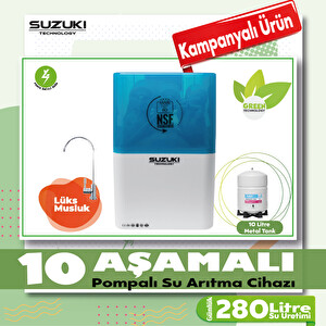 Sulook Suzuki Technology 10 Aşamalı Pompalı Su Arıtma Cihazı Çevre Dostu