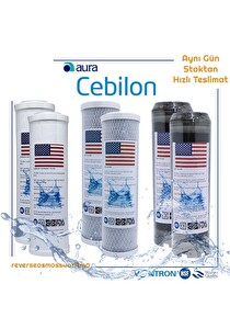 Sulook Lotto Filters İhlas Su Arıtma Filtresi Uyumlu Çift Karbonlu Filtresi Yıllık Filtre Set