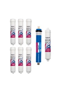 Sulook 12" Kapalı Kasa Su Arıtma Cihazı 1 Yıllık Tam Set Filtre Takımı (8 Filtre)