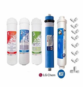 Sulook Reverse Osmosis 5'li LG Membranlı Inline Filtre (Tüm Kapalı Kasalara Uyumludur)