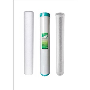 Sulook Aquabi̇R Su Arıtma Ve Yumuşatma Cihazı 20" 3'lü Filtre Seti