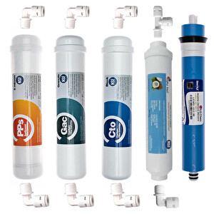 Sulook Lotto Filters Ravent Su Arıtma 5'li Set Filtre