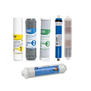 Sulook Su Arıtma Cihazı Sulook Açık Kasa Çift Karbonlu 6'lı Filtre Seti11 Aşamalı Vontron Membranlı