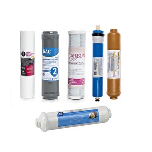 Sulook Açık Kasa Su Arıtma için Uyumlu 6lı Filtre SetiVontron Membranlı