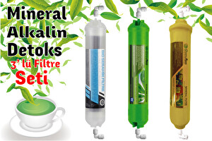 Sulook Lotto Filters Mineral-alkalin Detoks 3'lü Filtre Seti