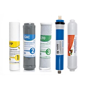 Sulook Su Arıtma Cihazı Sulook Açık Kasa Çift Karbonlu 5'li Filtre SetiVontron Membranlı
