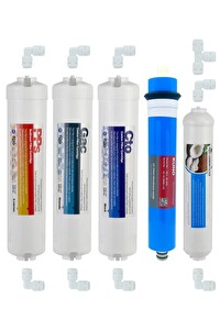 Sulook Kapalı Kasa Su Arıtma Cihazı 5'li Inline Filtresi Seti 5 Aşamalı - Kuno Membran
