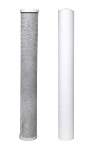 Sulook Su Arıtma 20" 5 Micron Tortu ve Blok Aktif Karbon Filtresi
