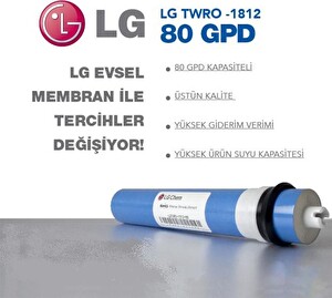 Sulook Su Arıtma Sistemi Lg Membran 80 Gpd ( 4 Adet )