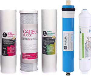 Sulook E-Water Su Arıtma Cihazı 5'li Filtre Seti Ekonomik Set Vontron Membranlı
