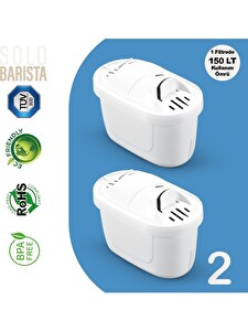 Rovexa Brita Maxtra+ Pro Uyumlu PurePro Su Arıtma Surahi Filtresi 2 Adet