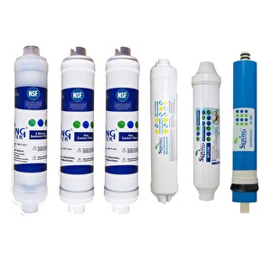 Spring Water 6'lı Inline Su Arıtma Cihaz Filtre Seti
