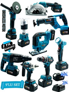 Germany Style Pro 9'lu Set Matkap Freze Kırıcı Tilki Kuyruğu