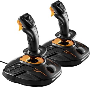 Resim Thrustmaster T.16000M TM-J2960815 FCS Space Sim Duo PC Hotas WW Edition Joystick Seti 
