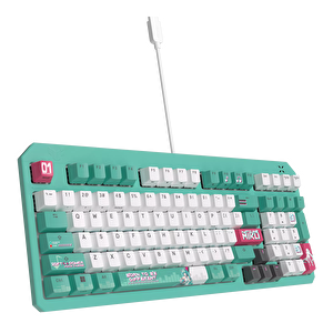 Asus TUF Gaming K3 Gen II Hatsune Miku Edition Optik Mekanik Red