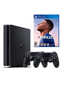 Sony Playstation 4 Slim 1 TB Oyun Konsolu + 2. Playstation Kol + Fifa 2022 PS4 Oyun (İthalatçı Garantili)