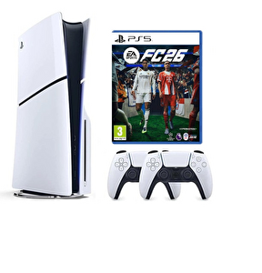 Sony Playstation 5 Slim CD'li 1 TB Oyun Konsolu +2. Dualsense Kol + PS5 FC26 (İthalatçı Garantili)