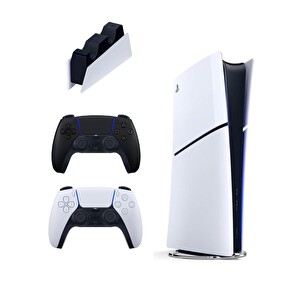 Sony Playstation 5 Slim Digital 825 GB + Şarj Istasyonu + 2. Siyah Dualsense Ithalatçı Garantili