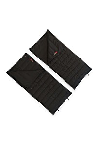 Resim Naturecamp Hati 350 -15 Derece Birleşebilir Çift Kişilik Siyah Uyku Tulumu 