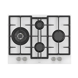 Resim Ferre ED076 Wok Gözlü Beyaz Ankastre Ocak 