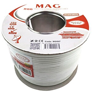 Mag RG59 FA 100 M Mini İnce Anten Kablosu