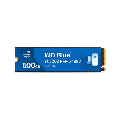 WD 500GB Blue SN5000 NVMe Okuma 5000MB Yazma 4000MB PCIe Gen4 x4 M.2 SSD (WDS500G4B0E)