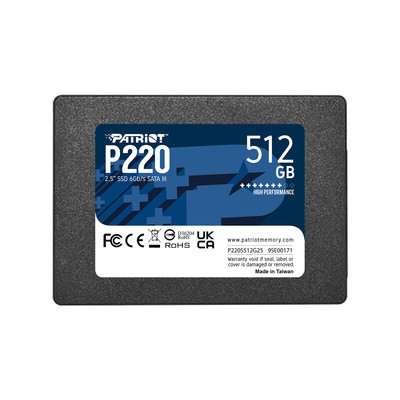 Patriot P220S512G25 P220 512 GB 550/500 MB/s 2.5