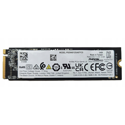 Phison 512 GB 4900-3200 MB/sn M.2 22x80 NVMe SSD