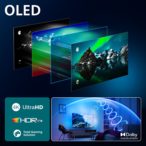 Philips Ambilight TV 55OLED760/12 4K UHD OLED 139cm 55