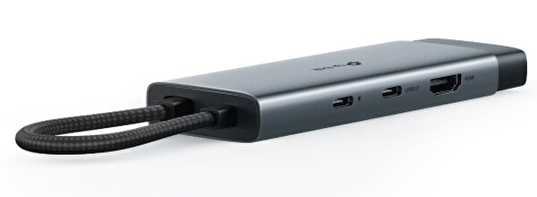 TP-Link UH6120C, 1 HDMI, 1 100W Hızlı Şarj Portu, 1 USB-C, 2 USB-A 3.0 Port ve Type C den Gigabit Ethernet Dönüştürücü