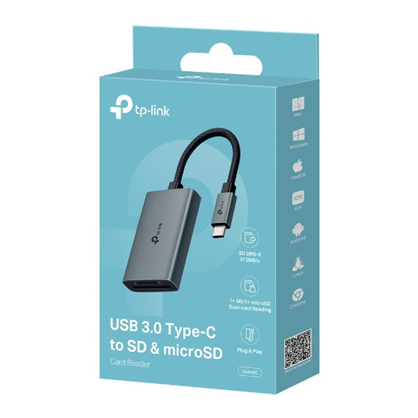 UA440C USB 3.0 Type-C to SD & microSD 4.0 Kart Okuyucu