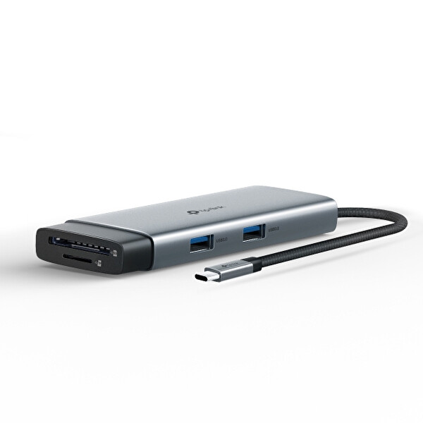 TP-Link UH7020C, 4K 60Hz HDMI, Gigabit Port,100W Hızlı Şarj, Kart Yuvaları, 7'si Bir Arada USB-C Hub